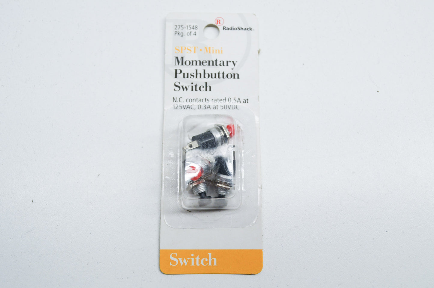 New RadioShack Push Button Switch Qty 4 NOS