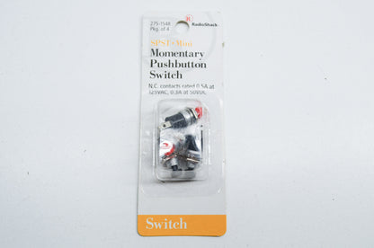 New RadioShack Push Button Switch Qty 4 NOS