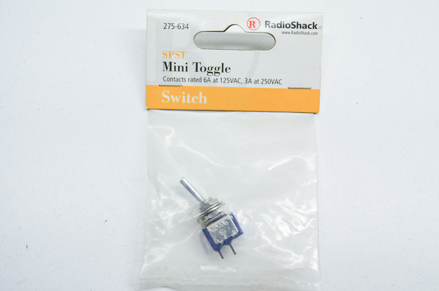 New RadioShack SPST Mini Toggle Switch NOS