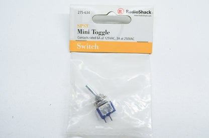 New RadioShack SPST Mini Toggle Switch NOS