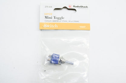 Radio Shack 275-636 DPDT Mini Toggle Switch NOS