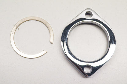 New Custom Chrome Exhaust Flange Big Twin XL NOS