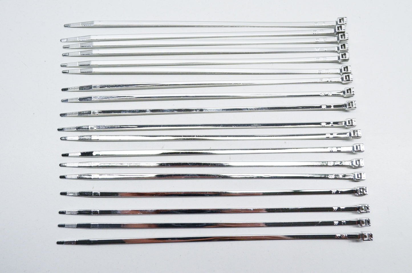 V-Twin Chrome Zip Ties 7' Long Qty 18 NOS