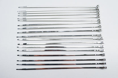 V-Twin Chrome Zip Ties 7' Long Qty 18 NOS