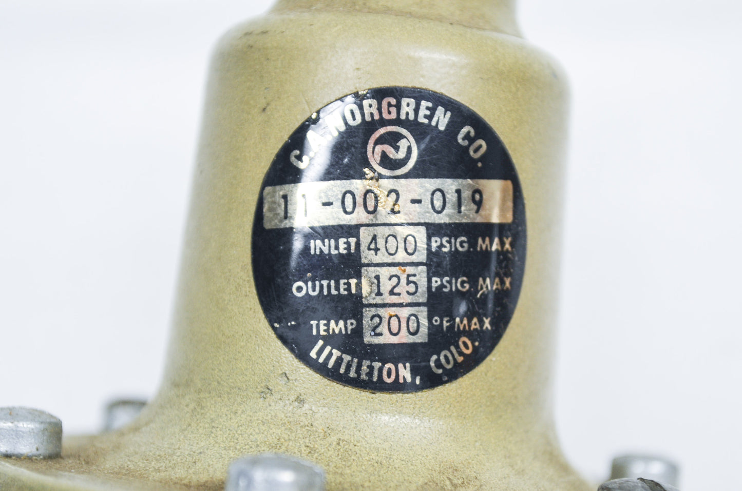 C.A. Norgren Co. Air Pressure Regulator