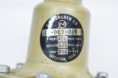 C.A. Norgren Co. Air Pressure Regulator