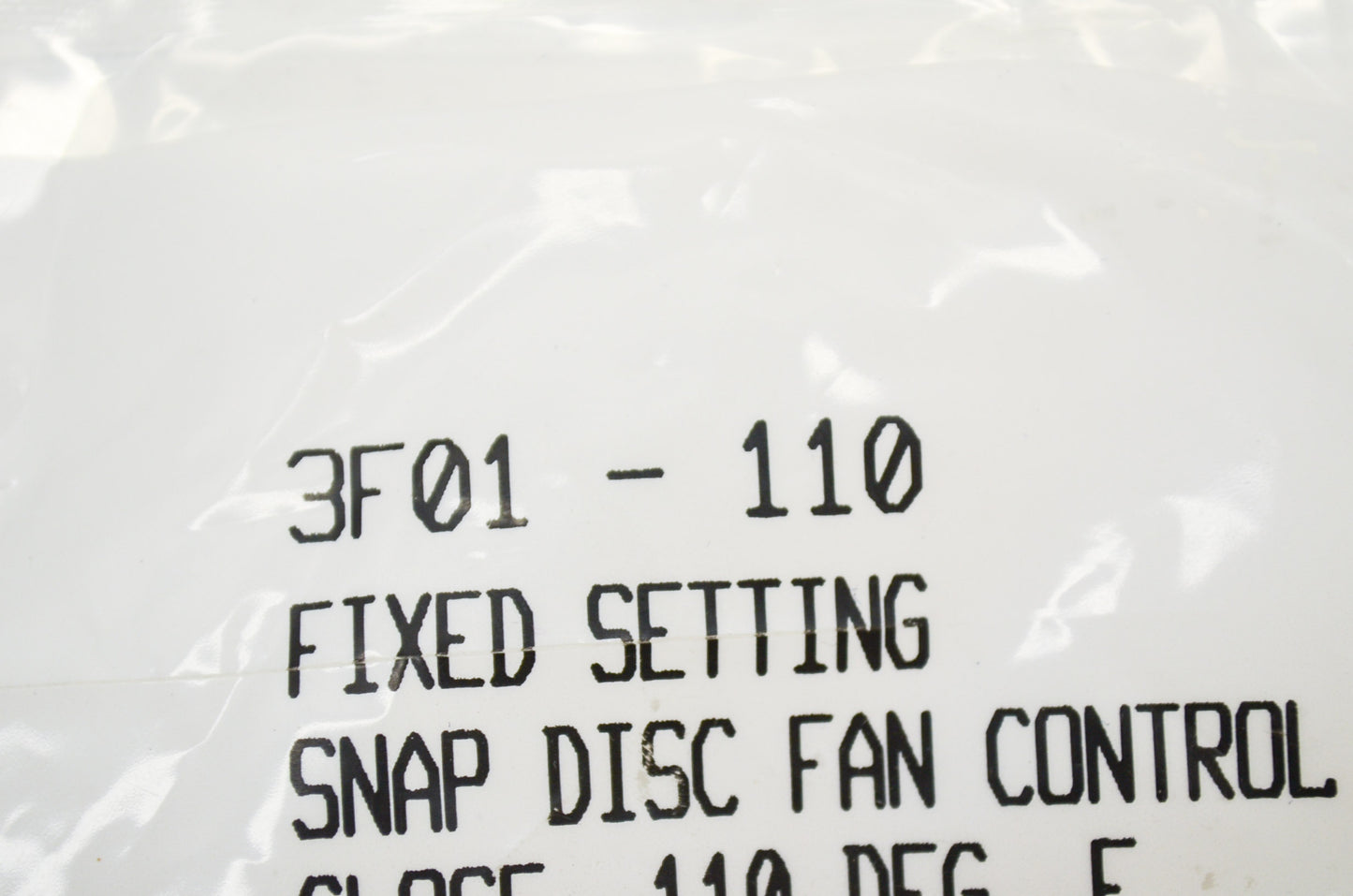 New White Rodgers Snap Disc Fan Control NOS