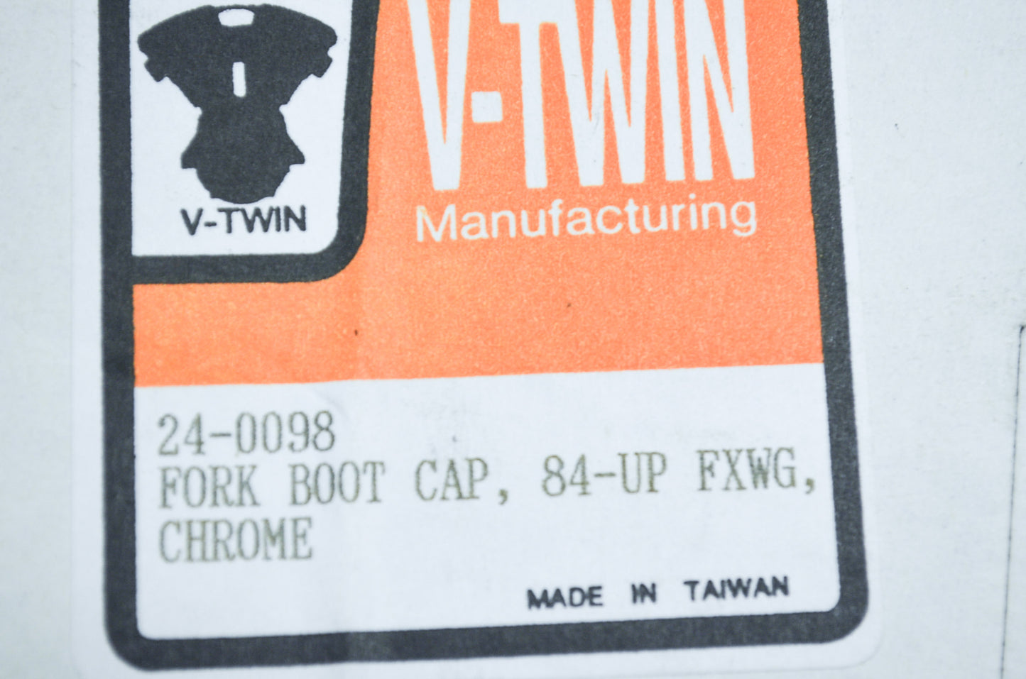 New V-Twin 41mm Fork Boot Chrome Cover Qty 2 FXWG NOS
