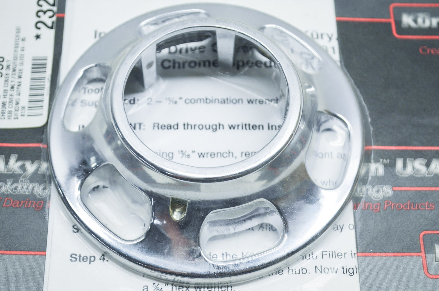 New Kuryakyn Chrome Hub Filler FXST FXWG FXDWG NOS