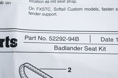 New OEM Harley Davidson Seat Strap NOS
