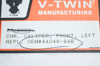 OEM Harley-Davidson 44046-84B Front Left Caliper Assembly