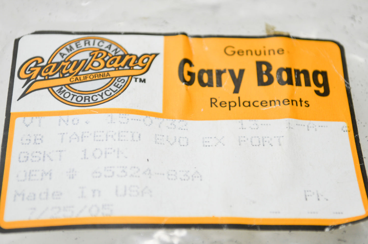 New V-Twin Exhaust Port Gasket Qty 2 NOS
