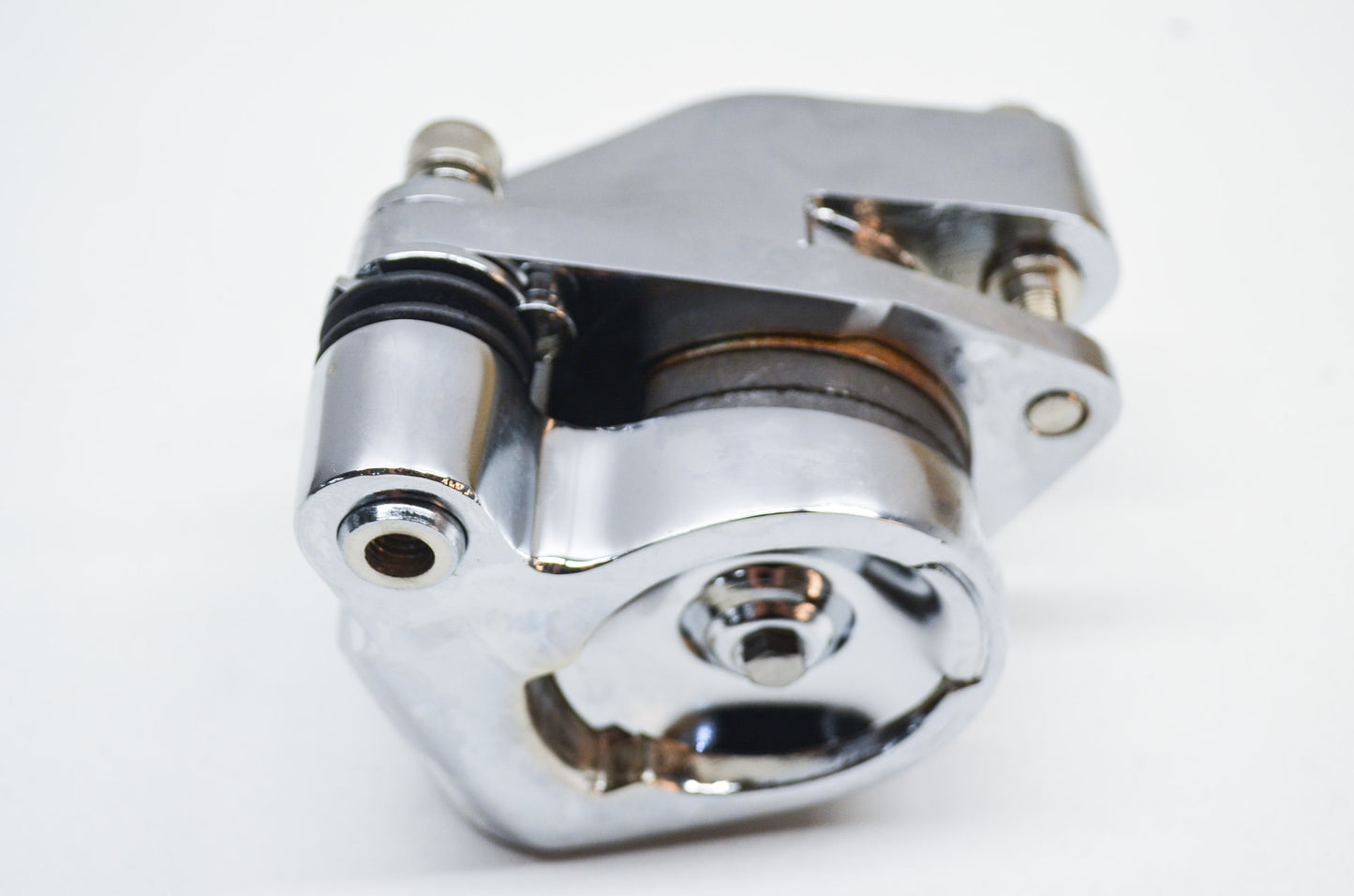 New Custom Chrome Front Left Side Brake Caliper NOS