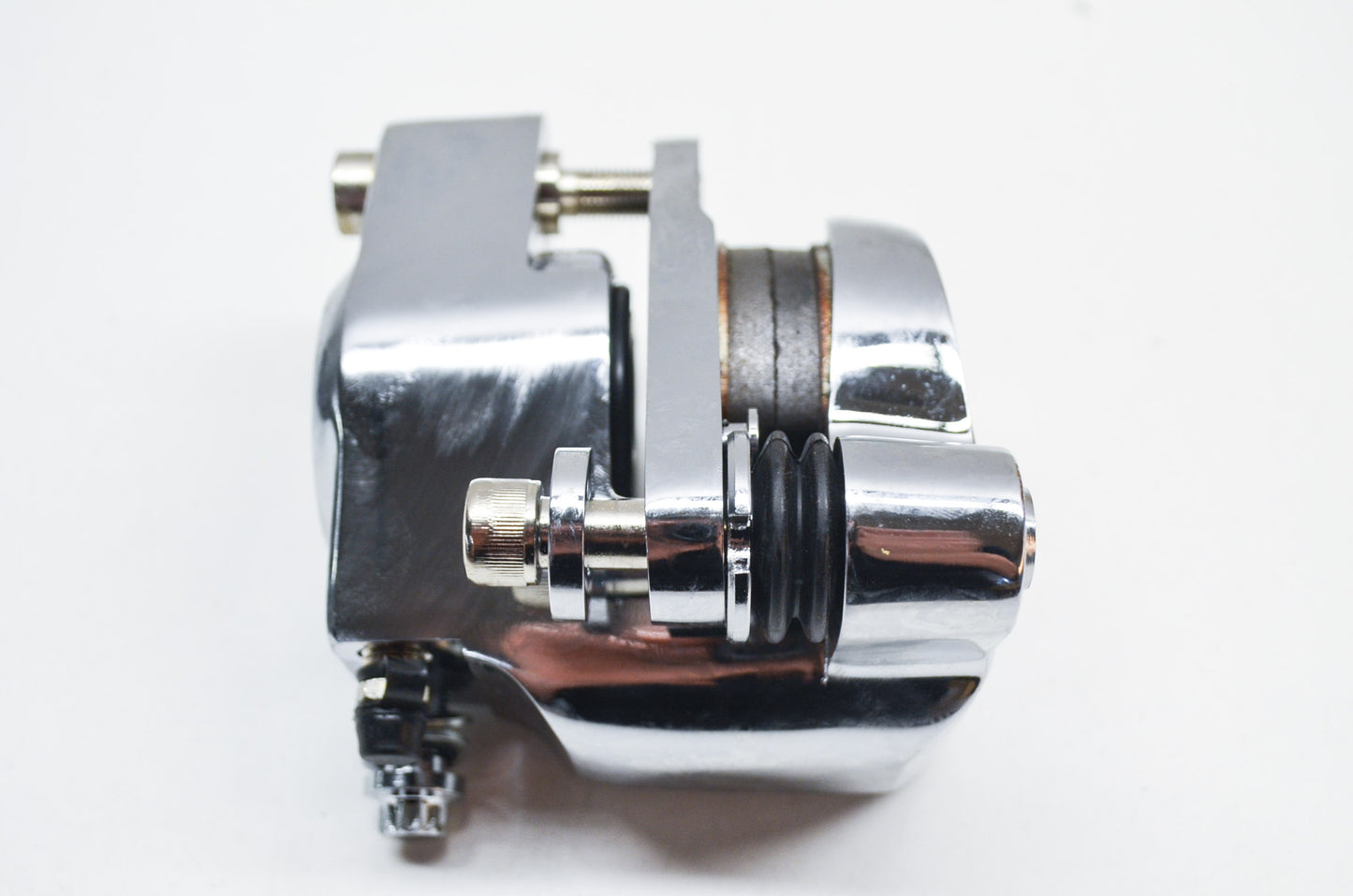 New Custom Chrome Front Left Side Brake Caliper NOS