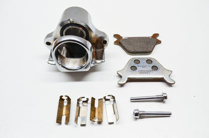 New Custom Chrome Rear Brake Caliper Assembly NOS