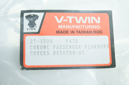 New V-Twin Passenger Floorboard Cover Qty 2 NOS