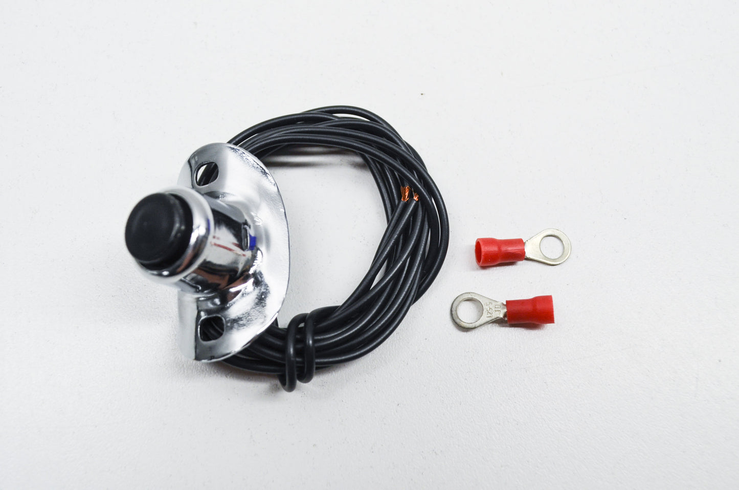 New V-Twin Chrome Two Wire Horn Switch Button NOS