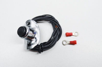 New V-Twin Chrome Two Wire Horn Switch Button NOS
