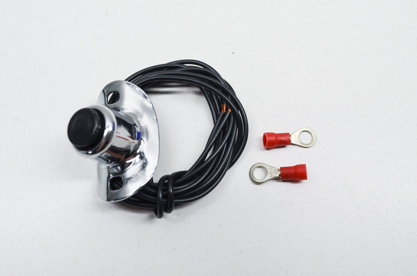 New V-Twin Chrome Two Wire Horn Switch Button NOS