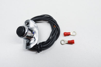 New V-Twin Chrome Two Wire Horn Switch Button NOS