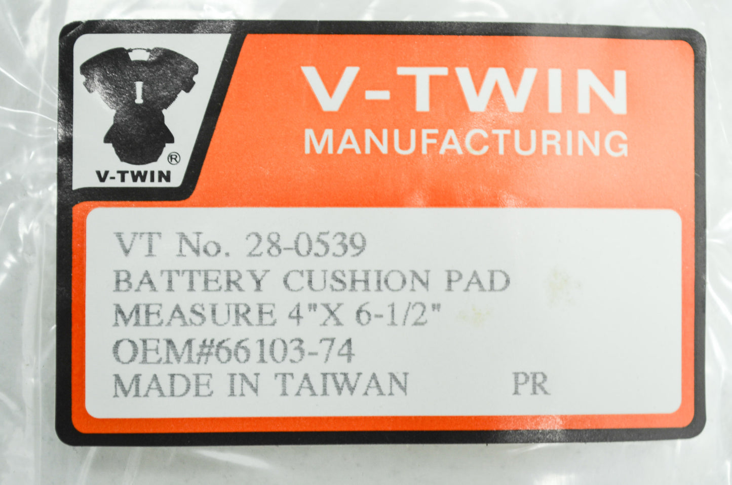 New V-Twin Battery Pad Qty 2 NOS