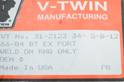 V-Twin Exhaust Repair Port NOS