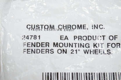 New Custom Chrome Fender Mounting Kit FXWG FXST On 21' Wheels NOS