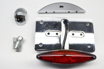 New Custom Chrome Doss Side Mount LED Tail Light NOS