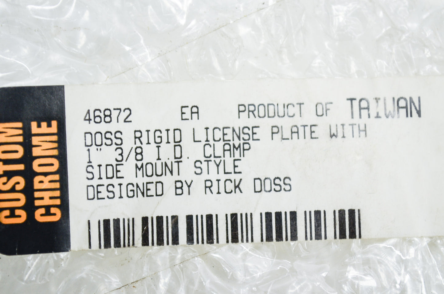 New Custom Chrome Doss Side Mount LED Tail Light NOS