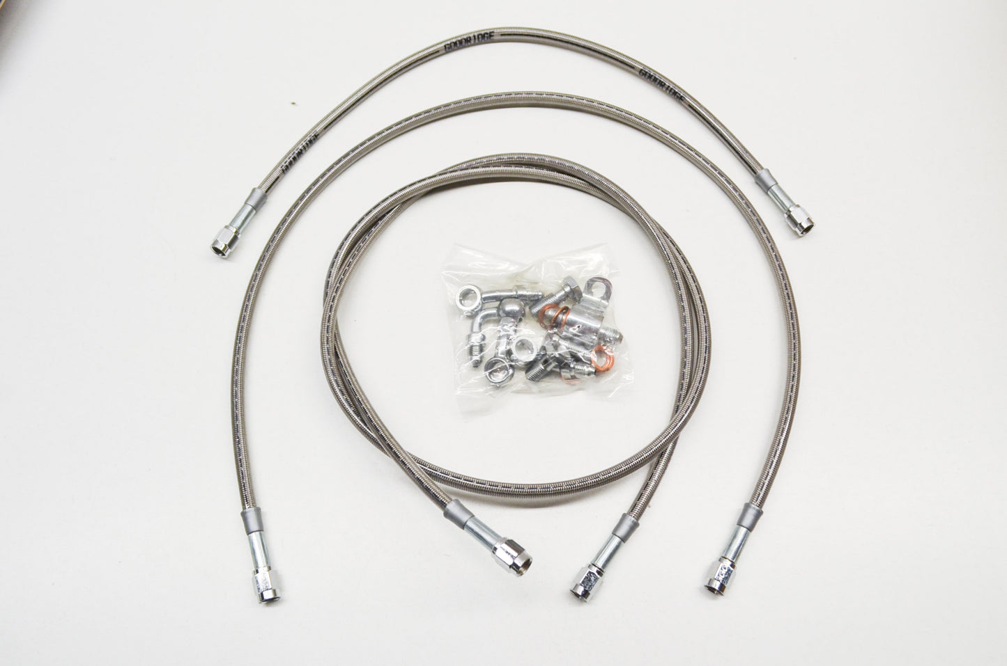 New Custom Chrome Goodridge Brake Line Kit NOS
