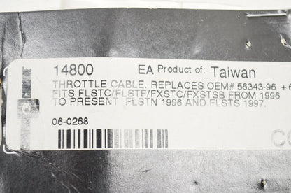 New Custom Chrome Throttle Cable NOS