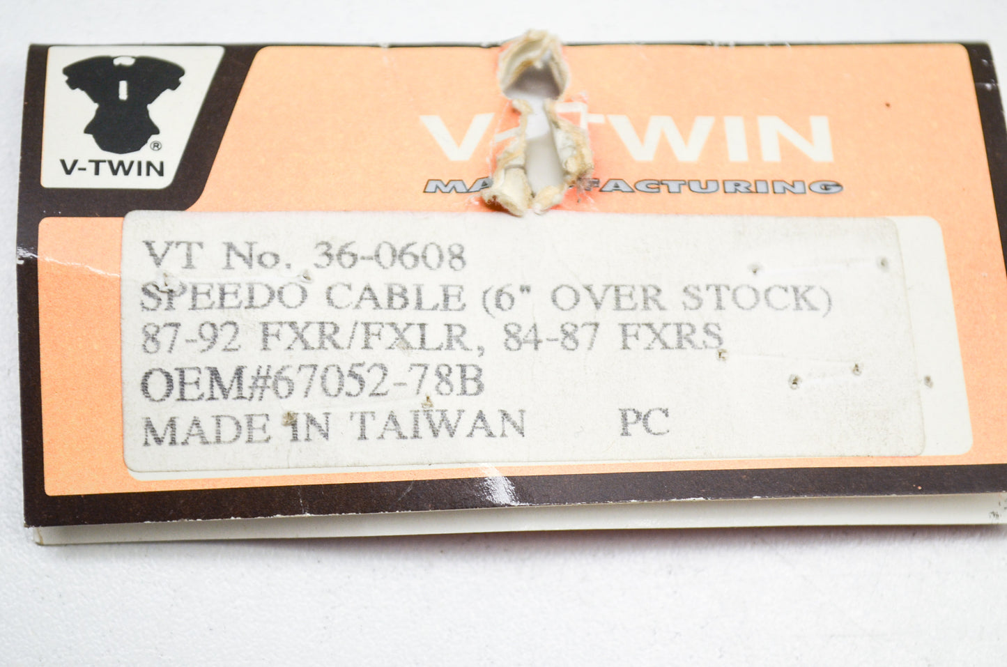 New V-Twin 49' Black Speedometer Cable 87-92 FXR FXLR 84-87 FXRS NOS