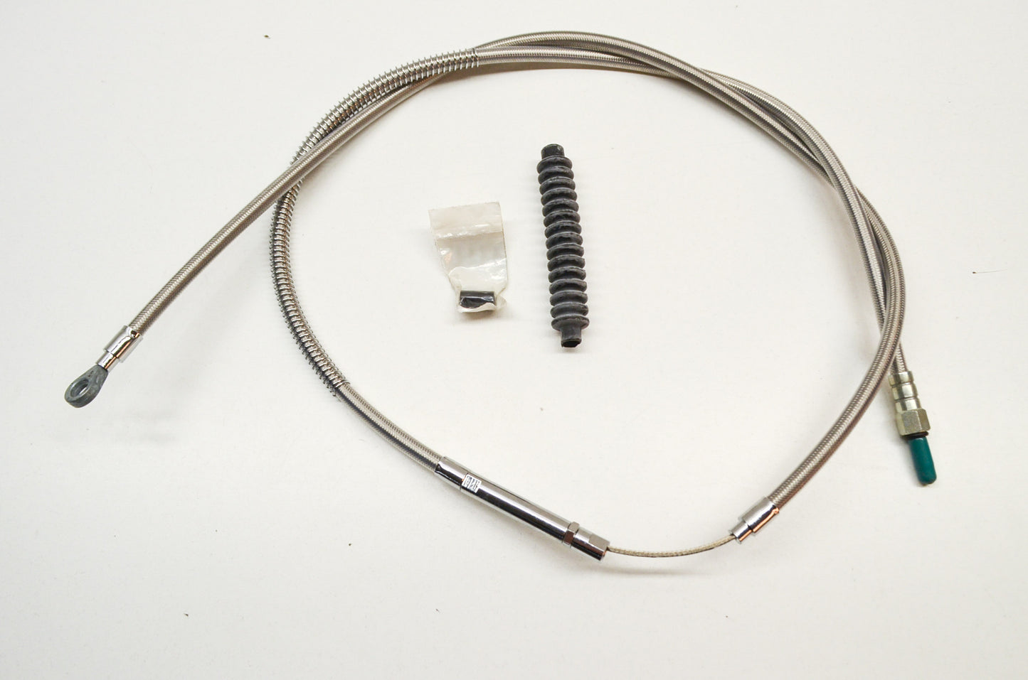 New V-Twin 69' Braided Stainless Steel Clutch Cable NOS