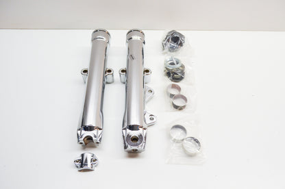 New Custom Chrome Fork Slider Kit 84-Up FXWG FXDWG FXST FXSTC NOS