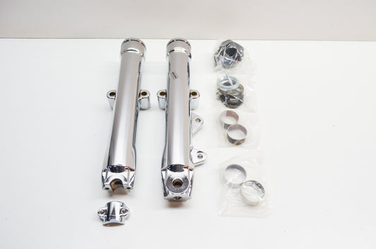 New Custom Chrome Fork Slider Kit 84-Up FXWG FXDWG FXST FXSTC NOS
