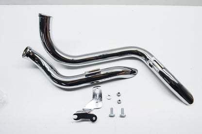 Custom Chrome 11447 Santee John Reed L.A.F. Drag Pipes Softail NOS