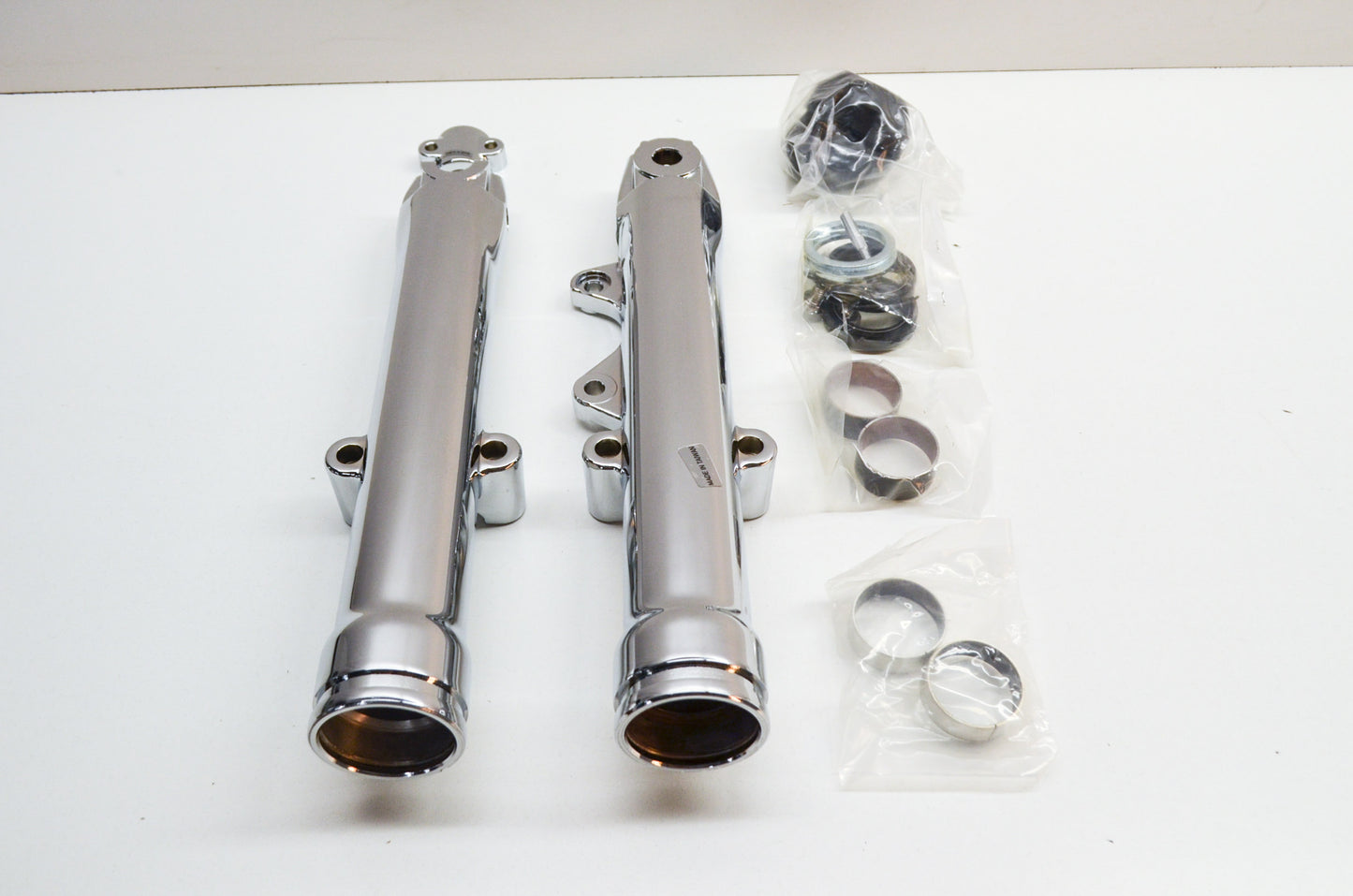 New Custom Chrome Fork Slider Kit 84-Up FXWG FXDWG FXST FXSTC NOS