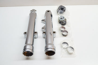 New Custom Chrome Fork Slider Kit 84-Up FXWG FXDWG FXST FXSTC NOS
