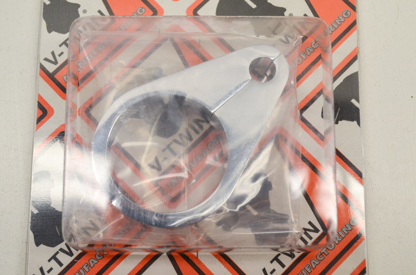 New V-Twin 41mm Speedometer Cable Clamp Chrome NOS
