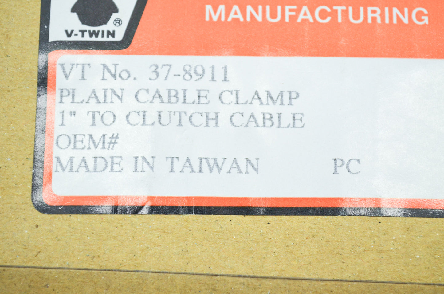 New V-Twin Chrome Cable Clamp NOS