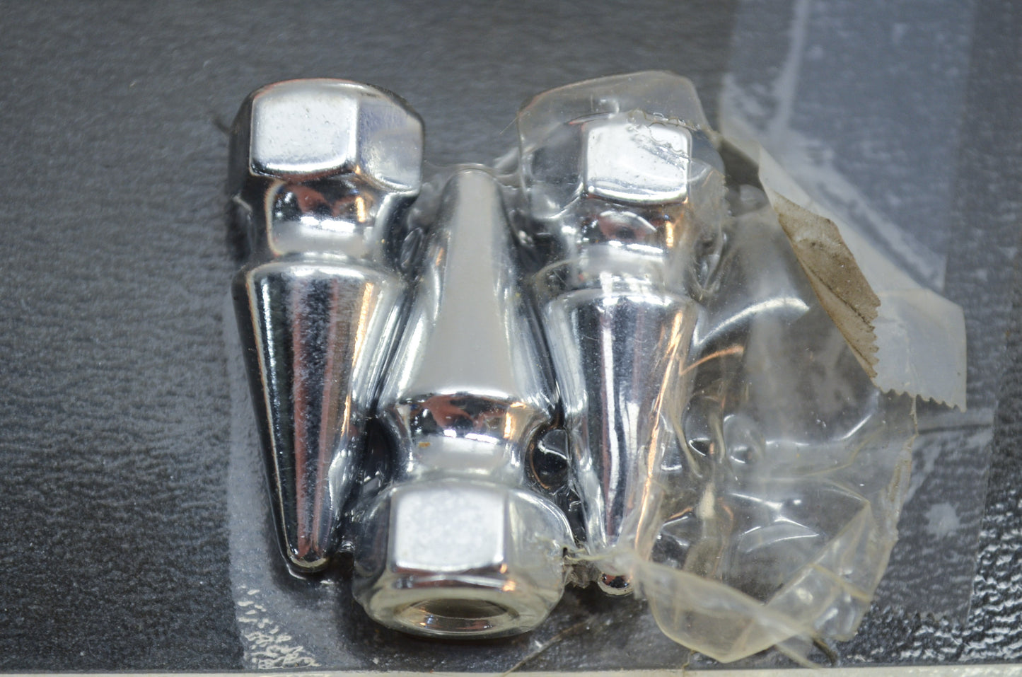 New V-Twin Colony Chrome Pike Nut Fine, 5/16'-24 Thread Qty 3 NOS