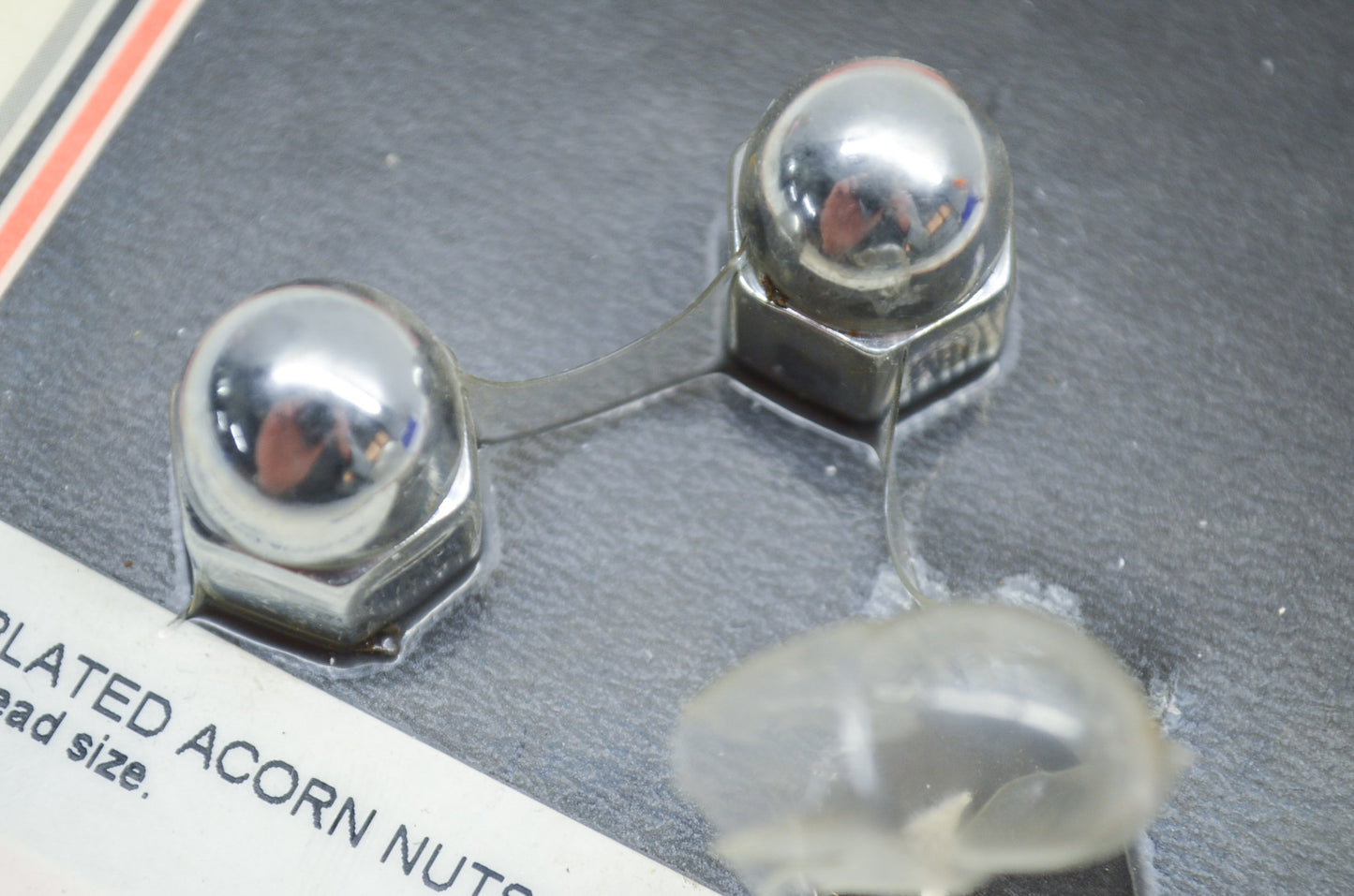 New V-Twin Colony Chrome Acorn Nut 3/8'-16 Coarse Thread Qty 2 NOS