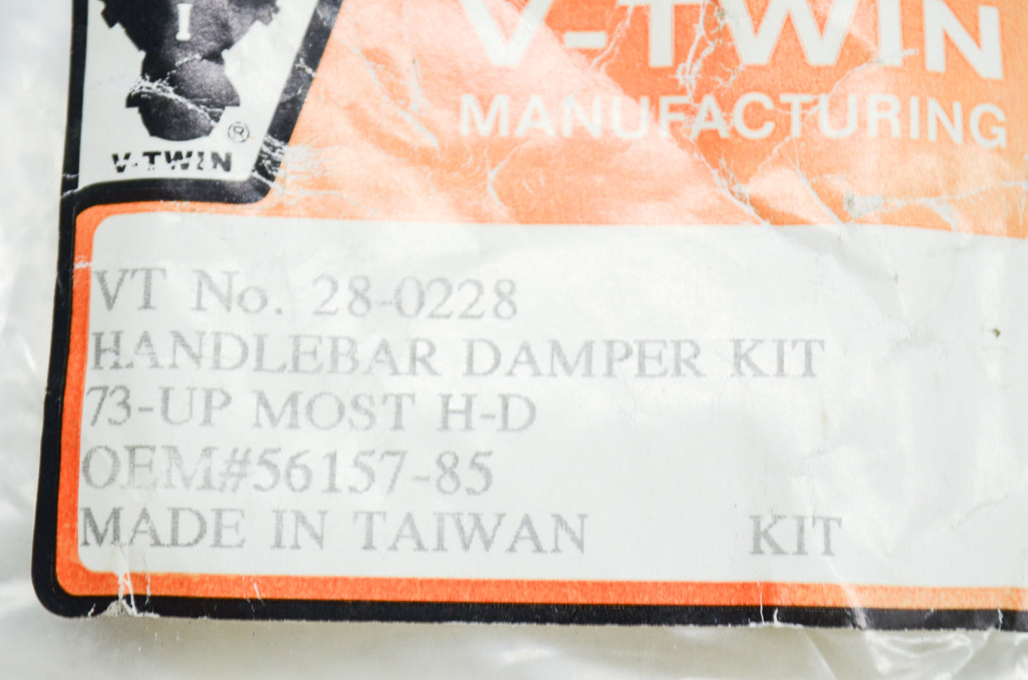 New V-Twin Handlebar Damper Kit Chrome NOS