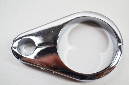 New V-Twin 35mm Clutch Cable Clamp Chrome NOS