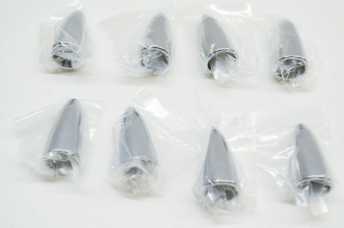 New V-Twin Valve Stem Cover Steel Chrome Qty 8 NOS
