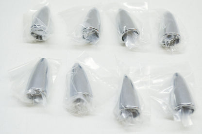 New V-Twin Valve Stem Cover Steel Chrome Qty 8 NOS