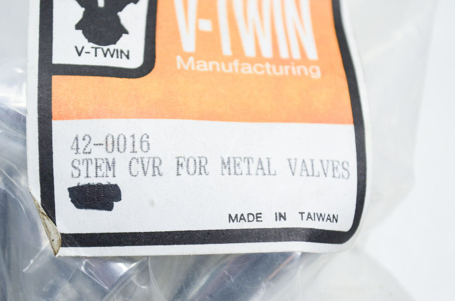 New V-Twin Valve Stem Cover Steel Chrome Qty 8 NOS