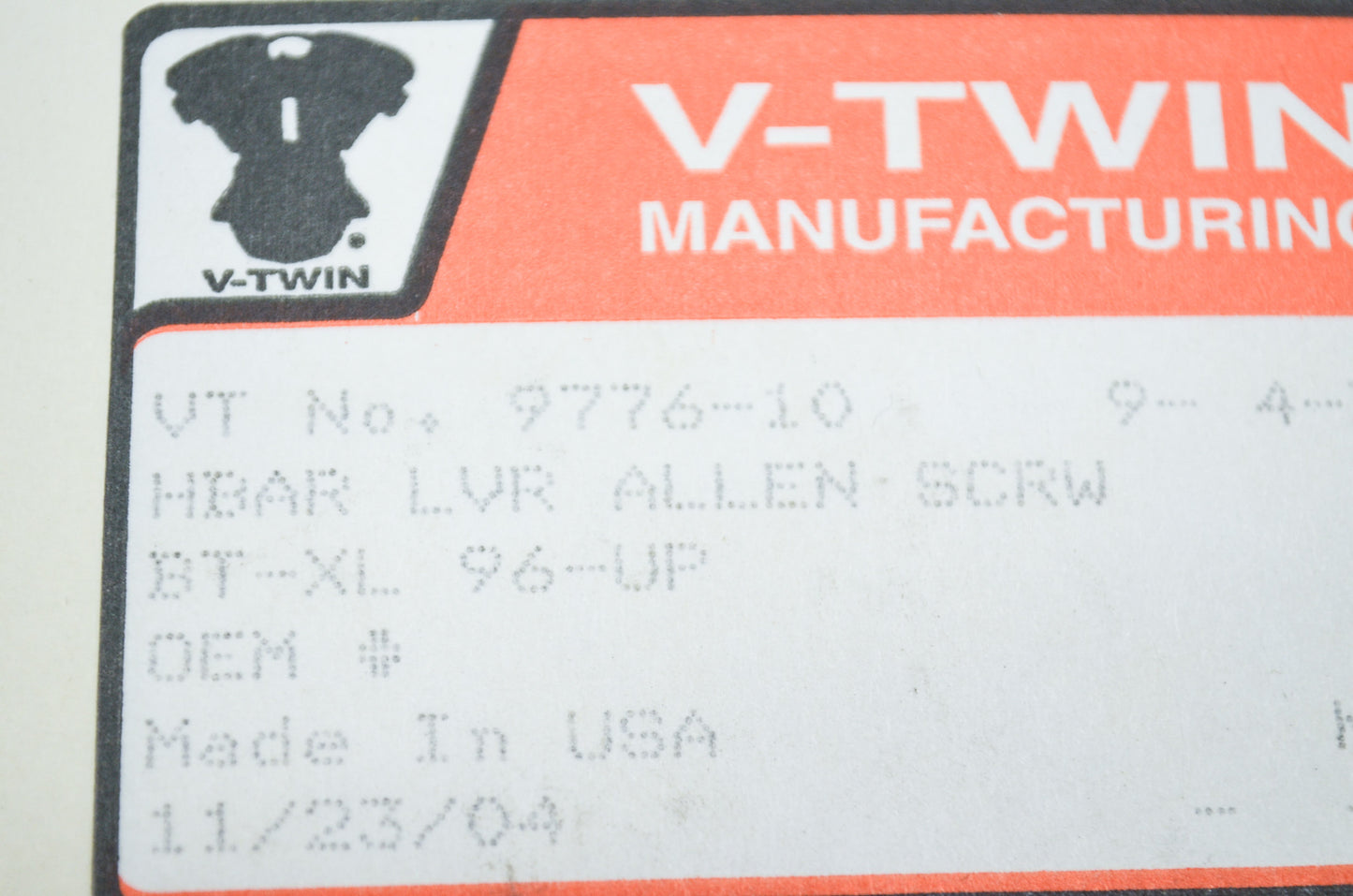 V-Twin Colony Handlebar Lever Screw Kit Allen Type NOS