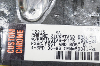 New Custom Chrome Kickstand Bracket Chrome NOS