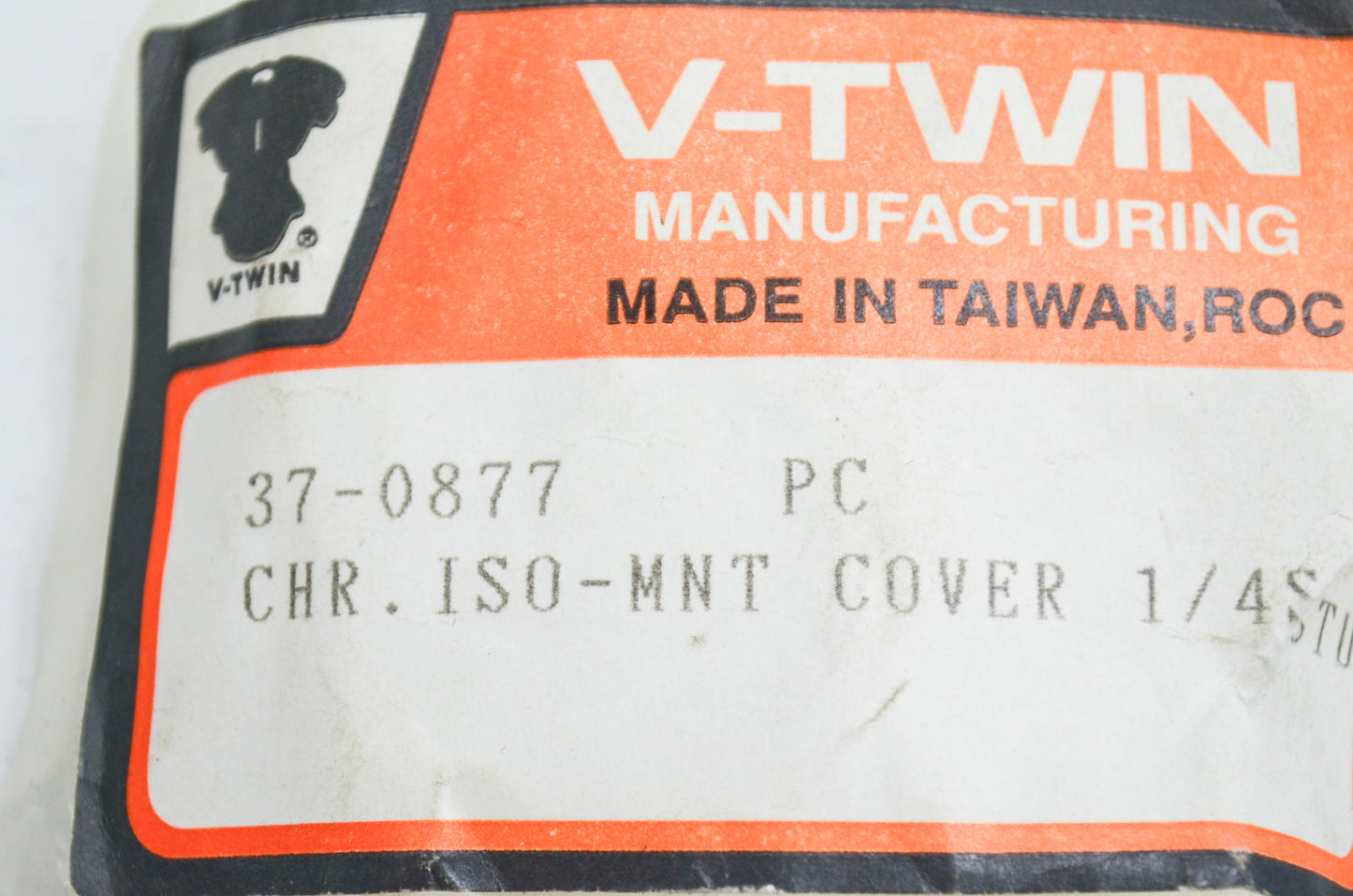 New V-Twin Chrome ISO Mount Cover Qty 2 NOS